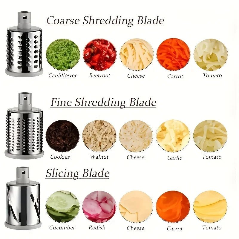 Rapid Drum Slicer & Grater - All - in - One Vegetable Cutter - Nordshop Hamburg
