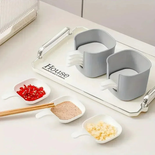 Sauce Set Symphony: 7-Piece Dipping Dish Collection for Sauces, Seasonings & Snacks