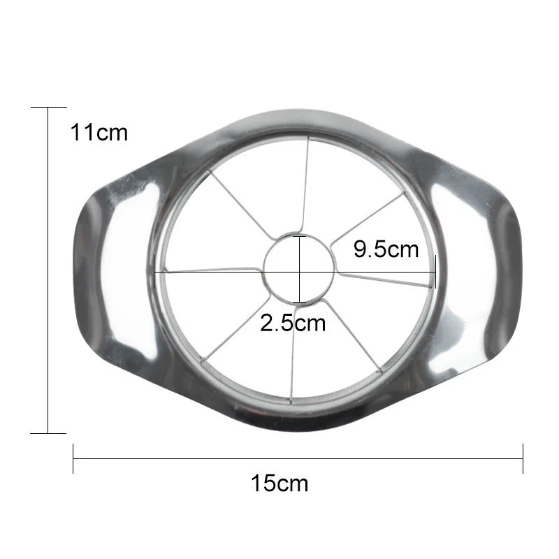 One-Push Apple Divider: 8-Slice Stainless Steel Fruit & Vegetable Cutter with Comfort Grip