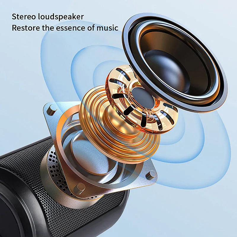 360° Surround Sound Bluetooth Speaker – Portable Bass Booster for Mobile Phone & Home Use