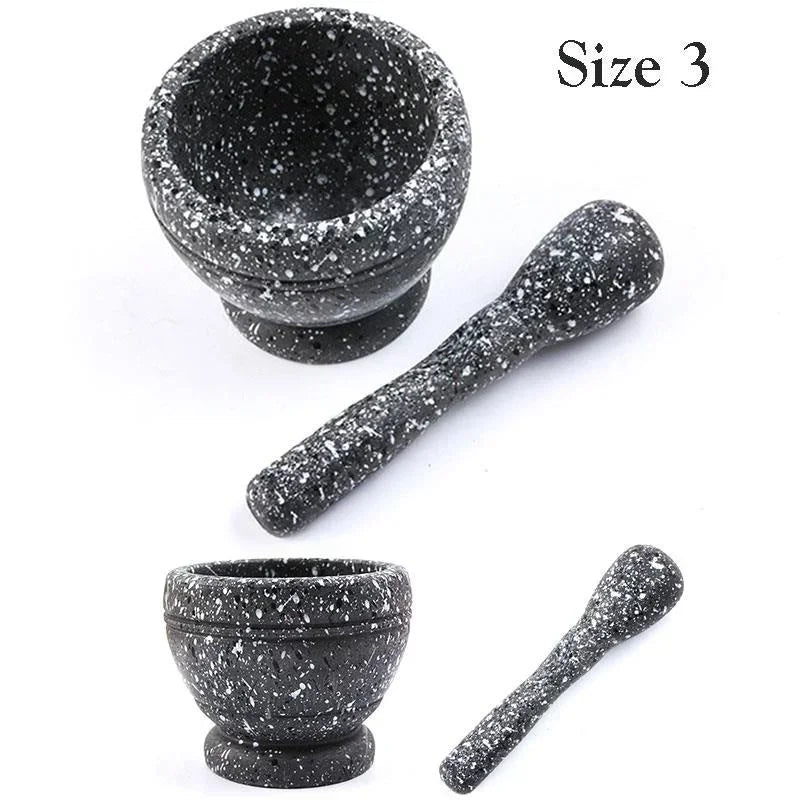Stone & Spice Symphony: Marble Mortar and Pestle Set - Grind Garlic, Herbs, Spices
