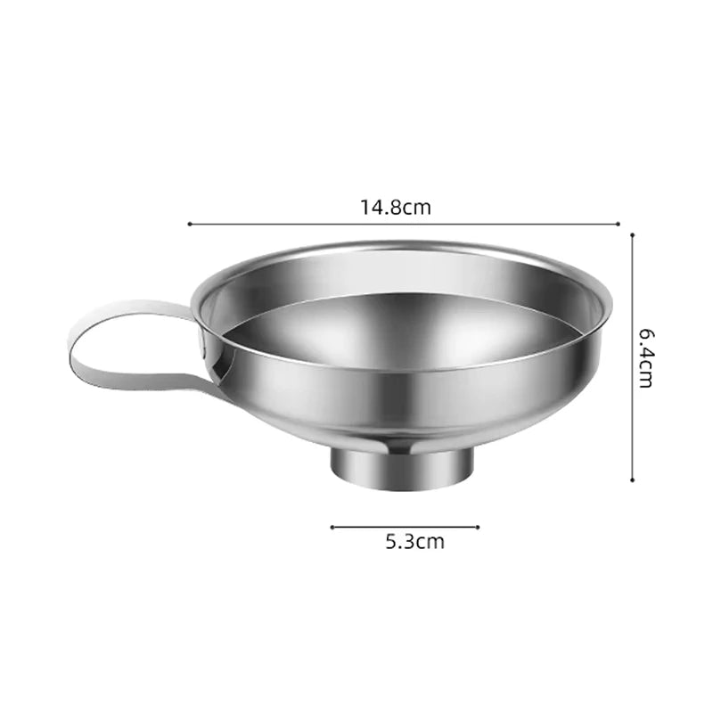 Wide Mouth Stainless Steel Funnel – Multipurpose Canning Funnel for Jars, Liquids & Spices