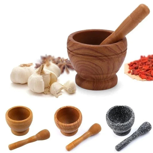 Stone & Spice Symphony: Marble Mortar and Pestle Set - Grind Garlic, Herbs, Spices