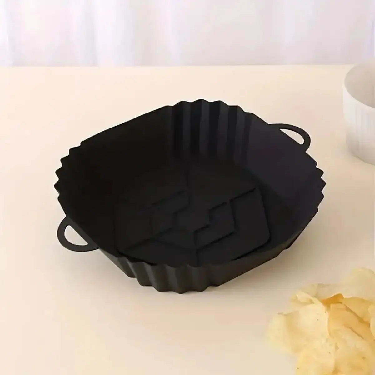 Fold & Fry Mat: Reusable Silicone Air Fryer Liner – Non-Stick, Heat Resistant & Easy Clean