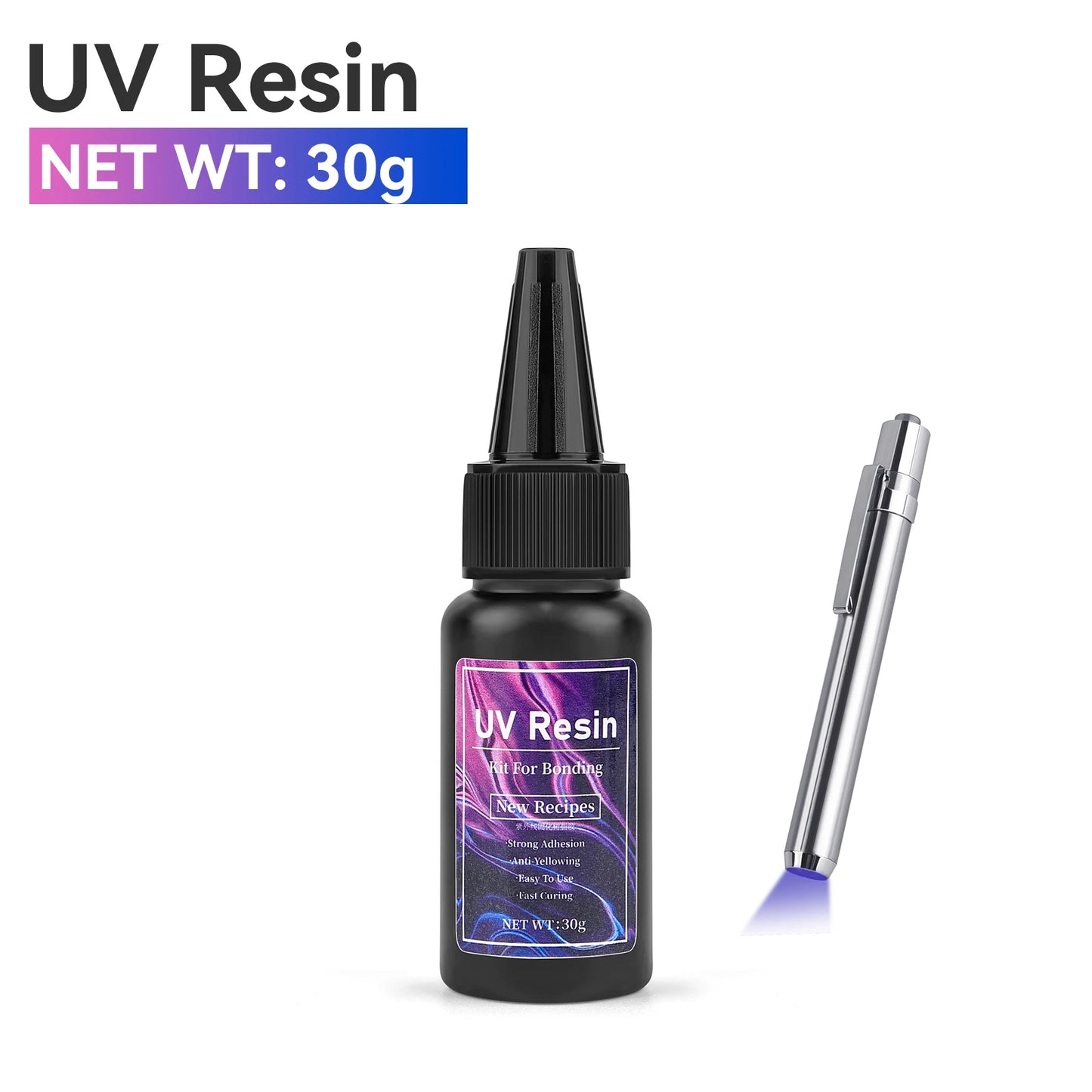 UV Curing Epoxy Resin Kit - High Transparency, Fast Hardening for DIY Jewelry, Crafts & Home Decor - Nordshop Hamburg