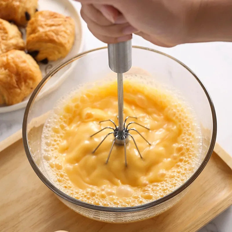 Manual Egg Beater | Hand Rotary Mixer for Whipping Cream & Eggs