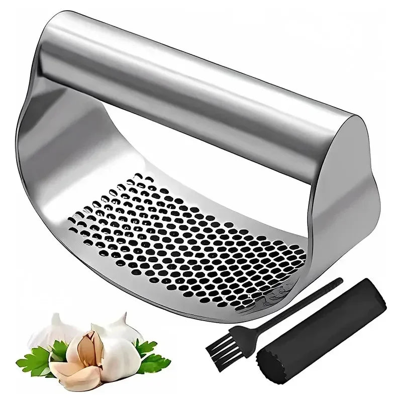 Upgraded Rocker Garlic Press – Effortless Manual Crusher for Garlic & Ginger