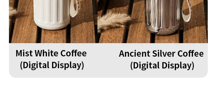 Smart Temperature Display Stainless Steel Cup – Insulated Coffee Mug with Car Mount