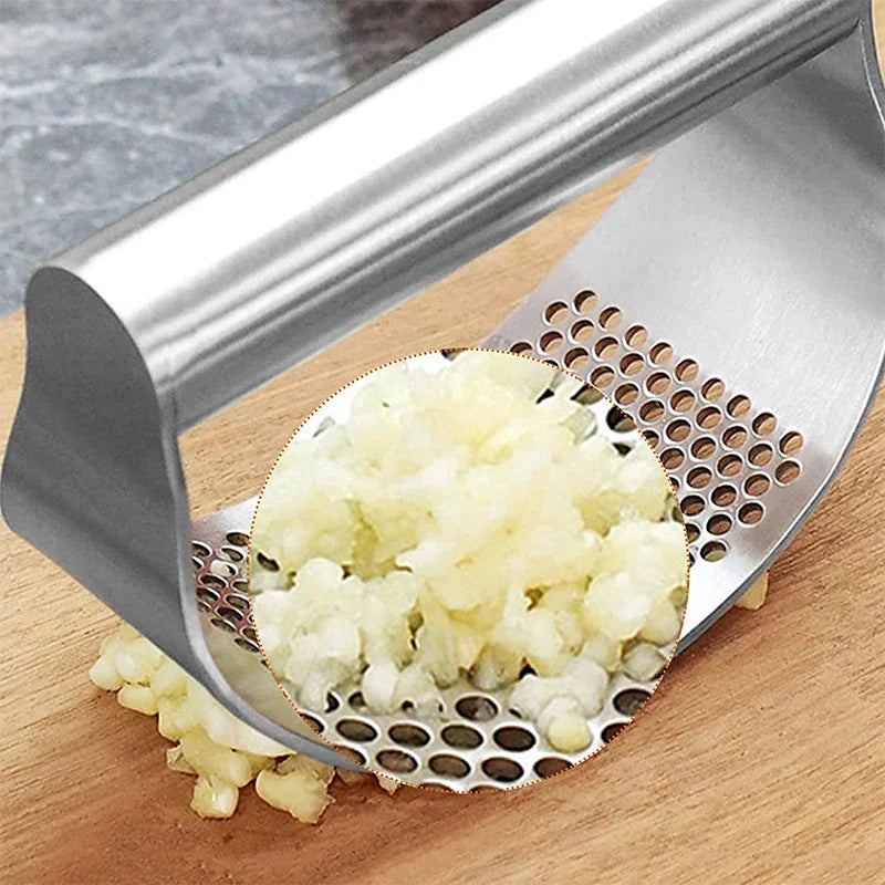 Upgraded Rocker Garlic Press – Effortless Manual Crusher for Garlic & Ginger