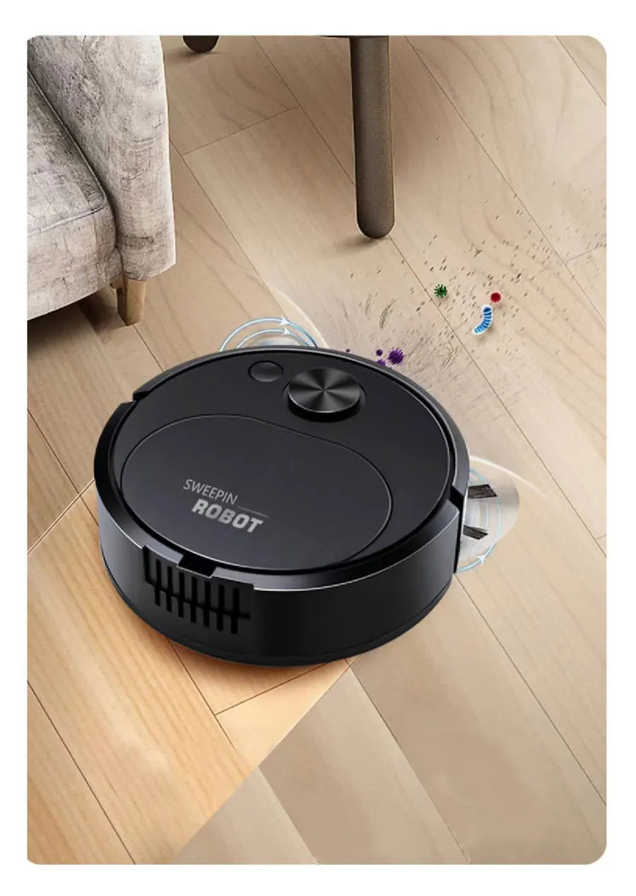 Smart Sweeping Robot 3-in-1 – Wireless USB Vacuum Cleaner & Mopping Assistant, 1500Pa Strong Suction