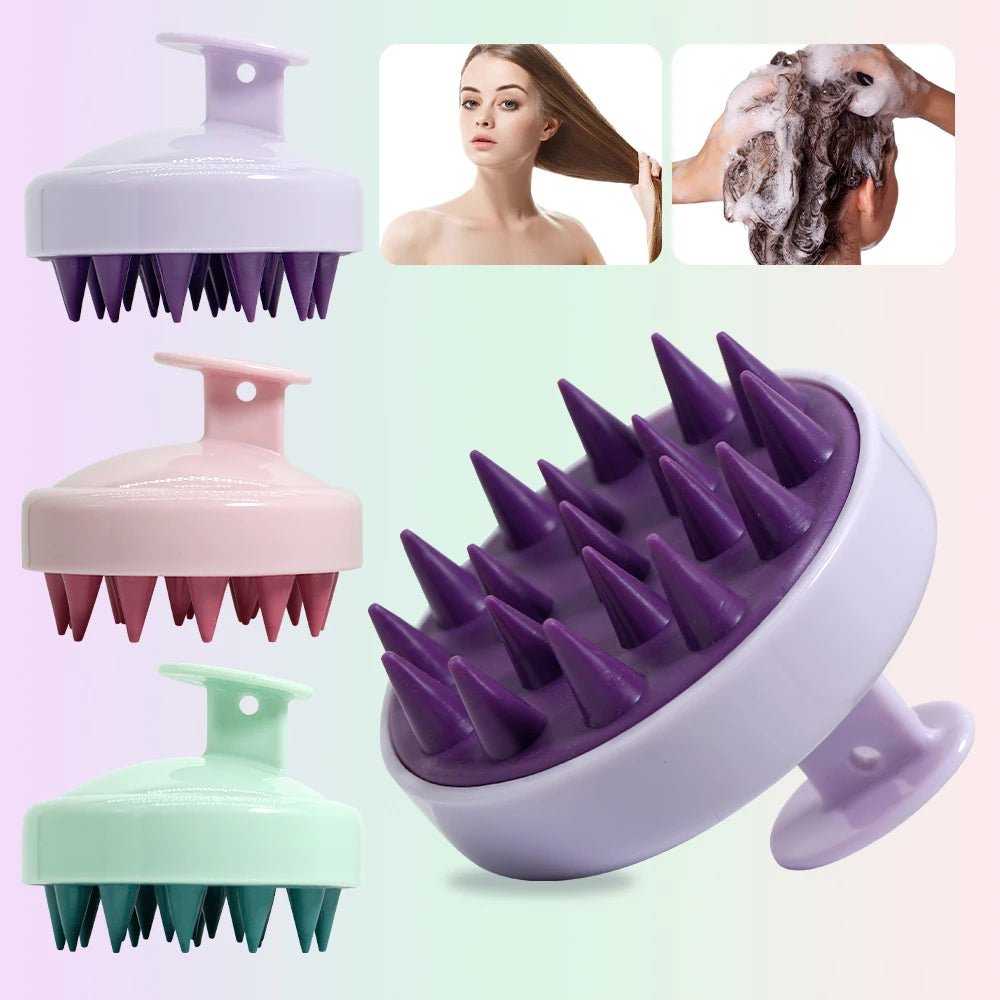 Rechargeable Scalp & Body Massager – Silicone Hair Washing Brush for Deep Cleansing & Relaxation