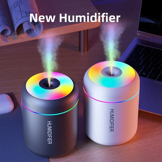 180ML Mini USB Humidifier & Essential Oil Diffuser with Mood Light – Portable Aromatherapy for Car, Home, and Bedroom"