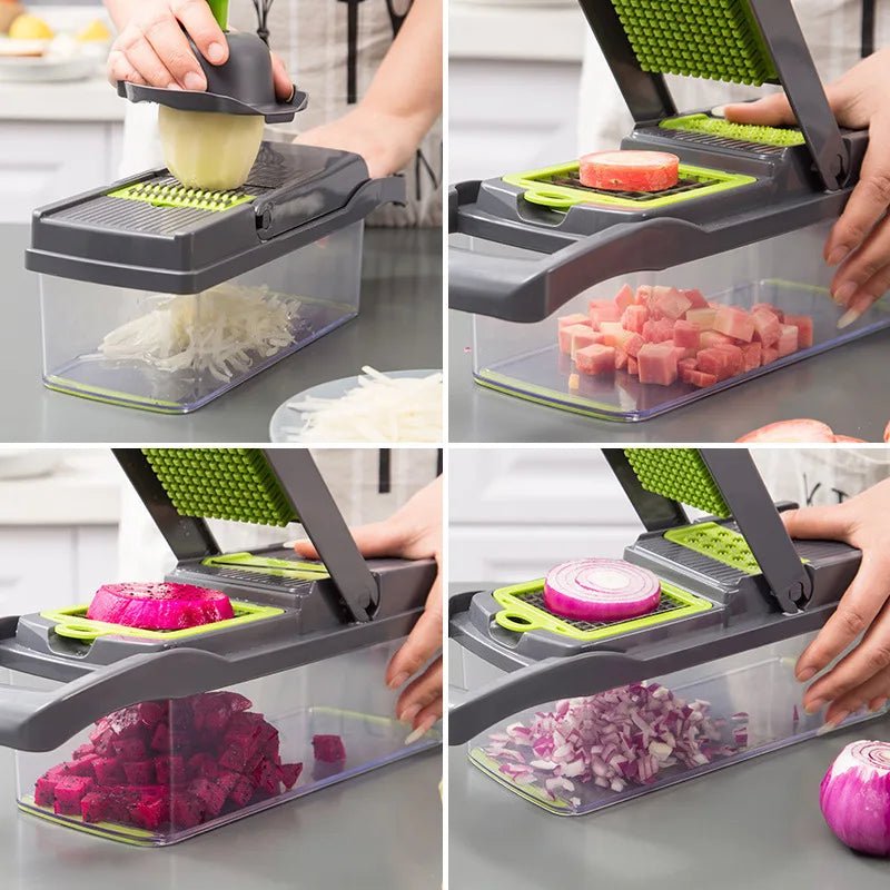 14 - in - 1 Vegetable Chopper – Your Kitchen Helper - Nordshop Hamburg
