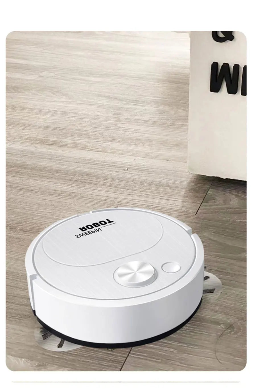 Smart Sweeping Robot 3-in-1 – Wireless USB Vacuum Cleaner & Mopping Assistant, 1500Pa Strong Suction