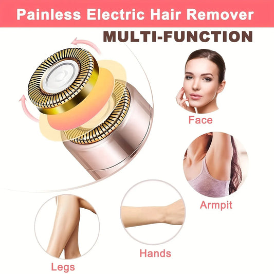 Painless Lipstick Hair Remover – Portable & Discreet Facial Shaver for Smooth Skin