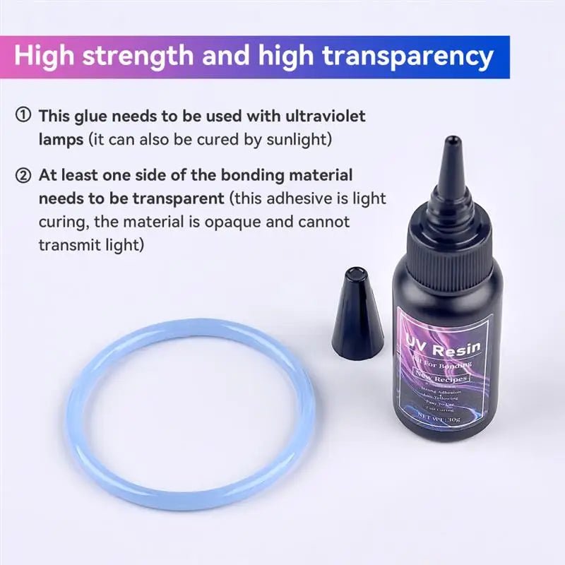 UV Curing Epoxy Resin Kit - High Transparency, Fast Hardening for DIY Jewelry, Crafts & Home Decor - Nordshop Hamburg
