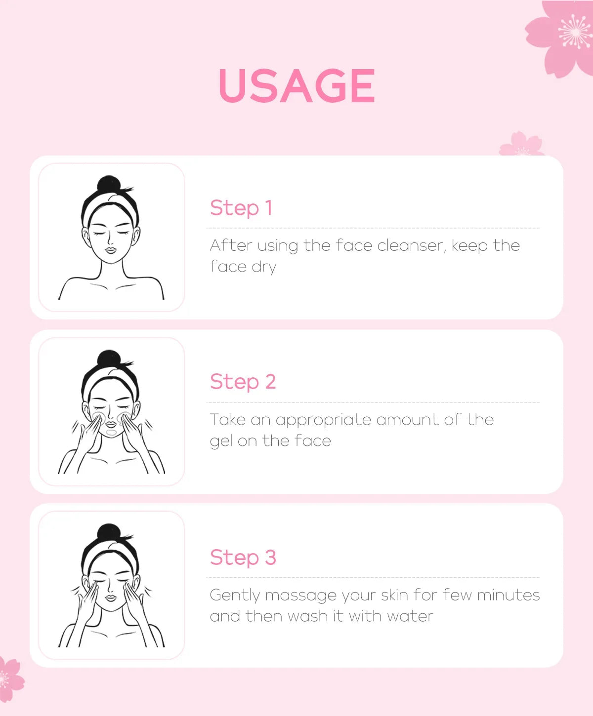 Sakura Blossom Exfoliating Gel – Deep Clean, Brighten & Hydrate Facial Skin Repair