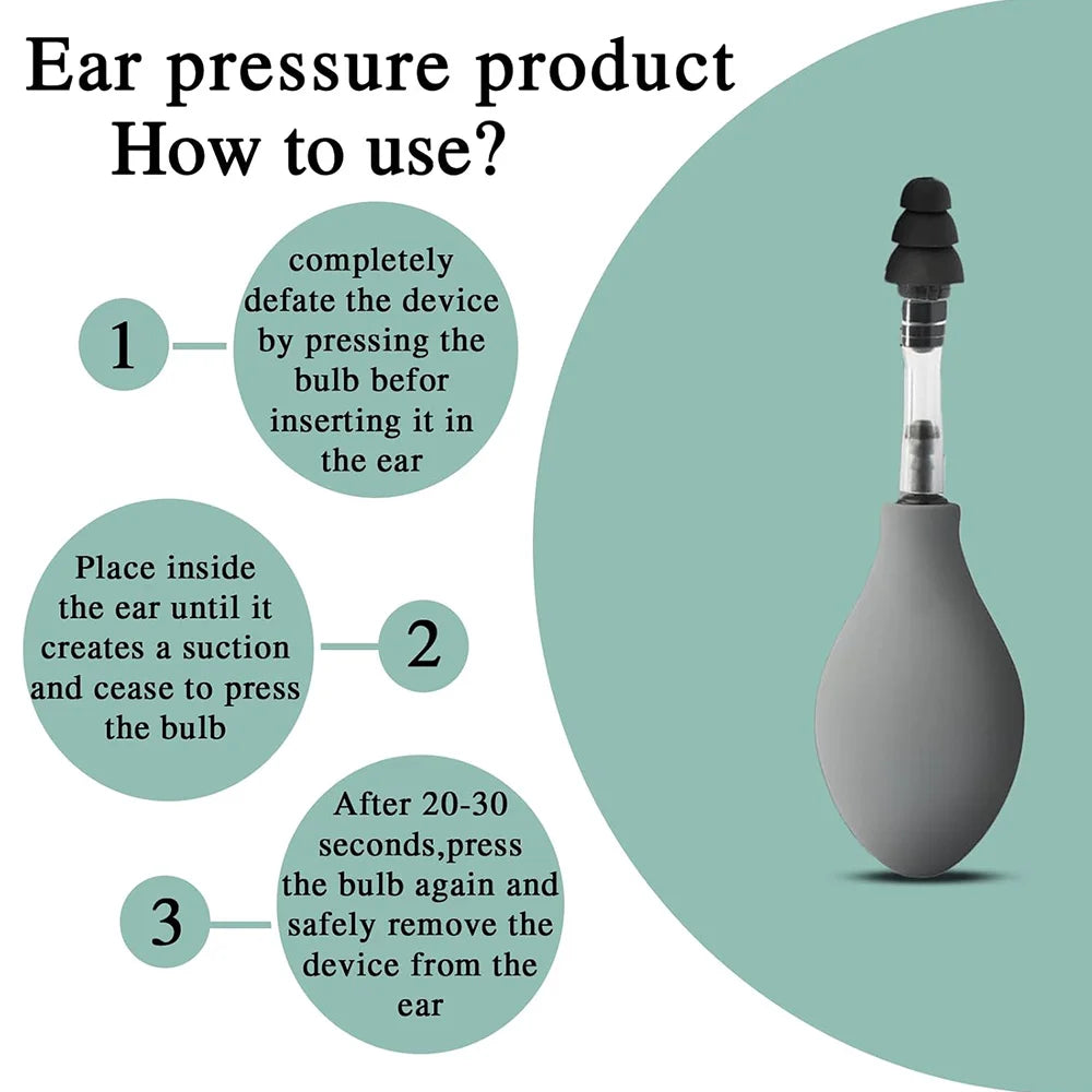 EaseEar Pro – Portable 3-Tip Suction Device for Quick Ear Pressure & Headache Relief