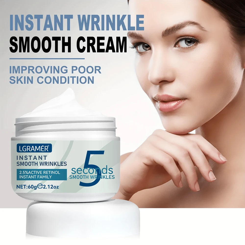 Instant Youth in 5 Seconds – Retinol Anti-Wrinkle Cream for Firming, Lifting & Line Smoothing