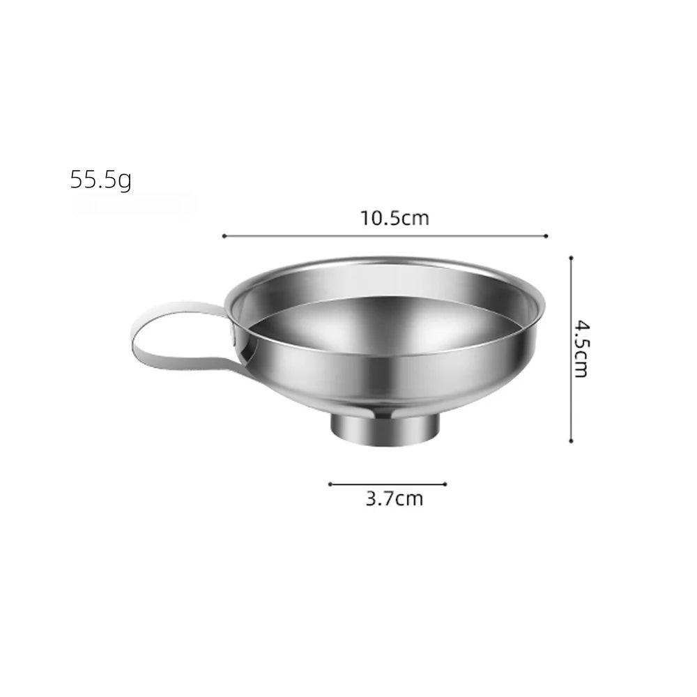 Wide Mouth Stainless Steel Funnel – Multipurpose Canning Funnel for Jars, Liquids & Spices
