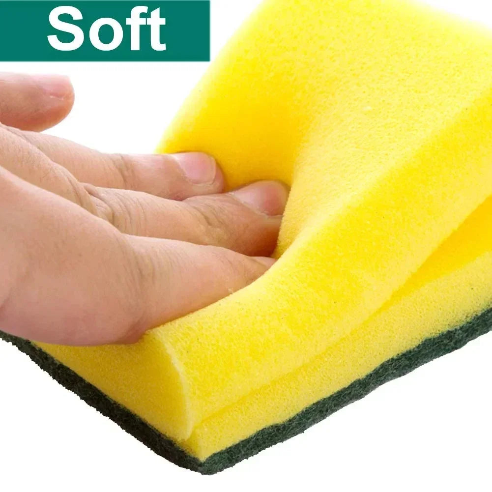 Double-Sided Magic Sponge – Heavy-Duty Rust & Grease Cleaner for Pots, Pans & Kitchen Surfaces