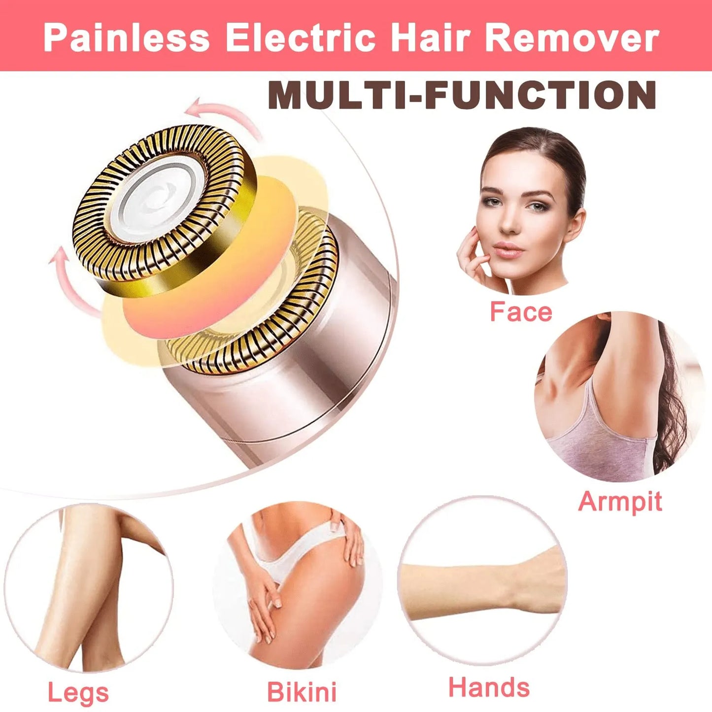 Painless Lipstick Hair Remover – Portable & Discreet Facial Shaver for Smooth Skin