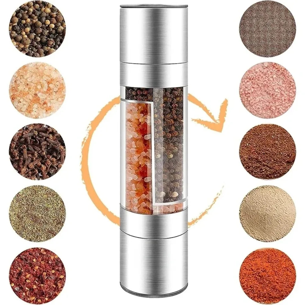 Flavor Unleashed: Reusable Steel Spice Crusher for Fresh Pepper, Sea Salt & Herbs