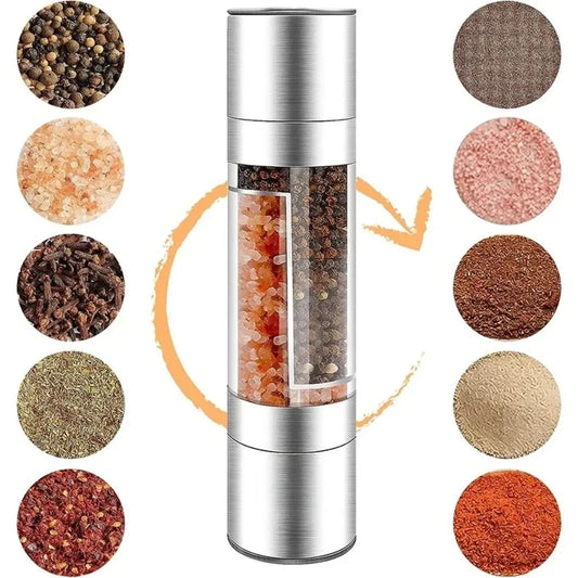 Flavor Unleashed: Reusable Steel Spice Crusher for Fresh Pepper, Sea Salt & Herbs