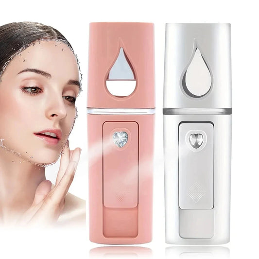 USB Portable Nano Facial Sprayer - Instant Hydration, Anywhere. 20ml Mini Humidifier for Face & Air.
