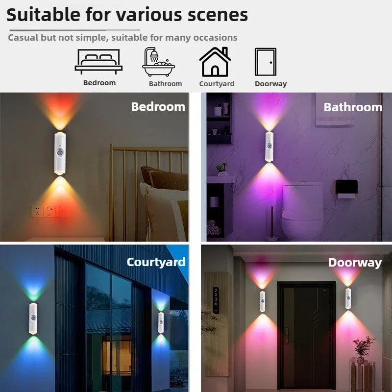 AuraGlow - Smart Magnetic Motion-Sensor Night Light with RGB Colors