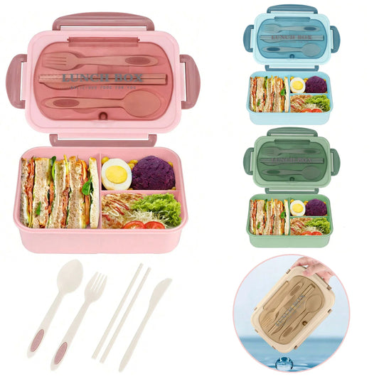Lunch, Organized: 4-Compartment Bento Box for Adults – Leakproof & Portable Meal Prep Container