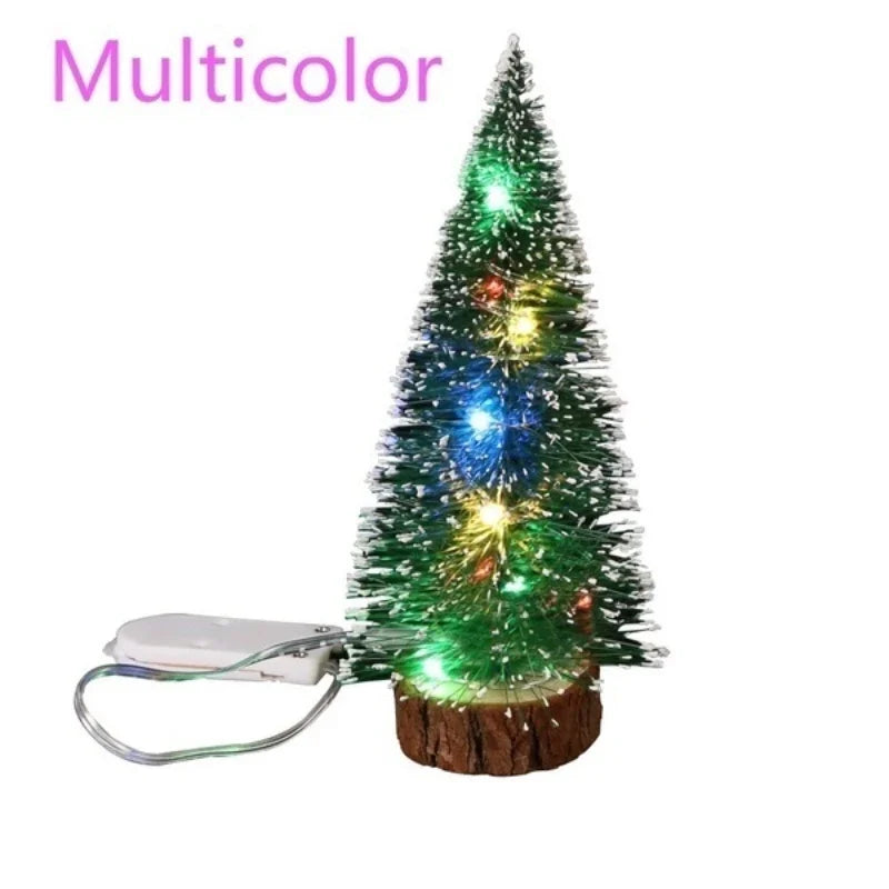Mini LED Snowflake Christmas Tree – 4-Size Tabletop Decor with Frosted Magic for Home & Festival