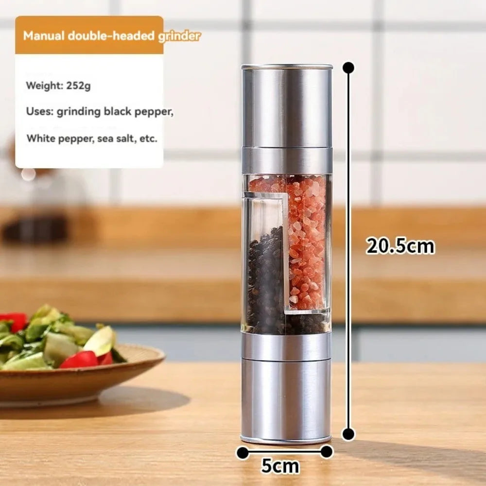 Flavor Unleashed: Reusable Steel Spice Crusher for Fresh Pepper, Sea Salt & Herbs