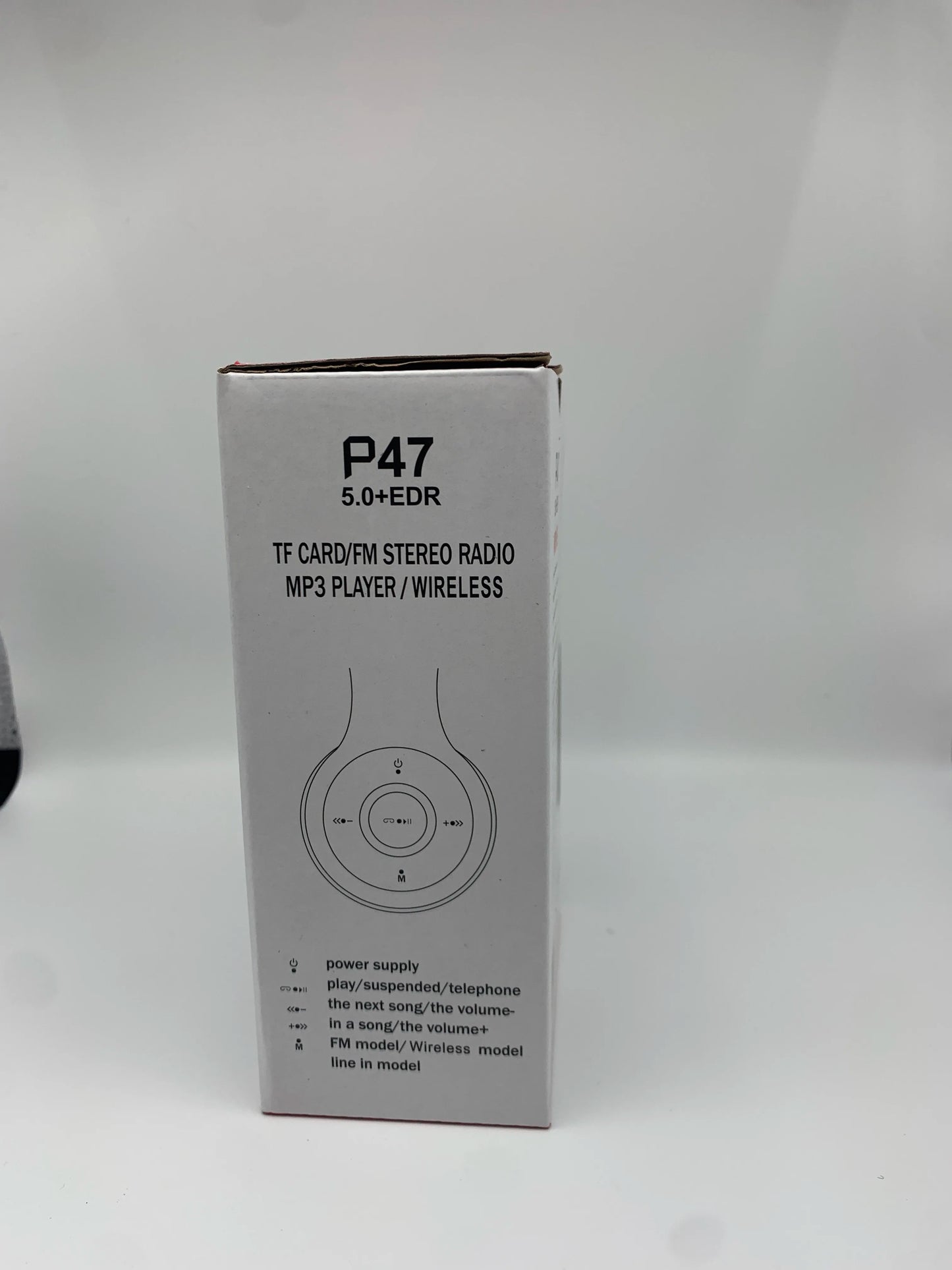 P47 Bluetooth 5.0 Foldable Headphones – Wireless HIFI Stereo Bass Earphone with Mic & USB Adapter