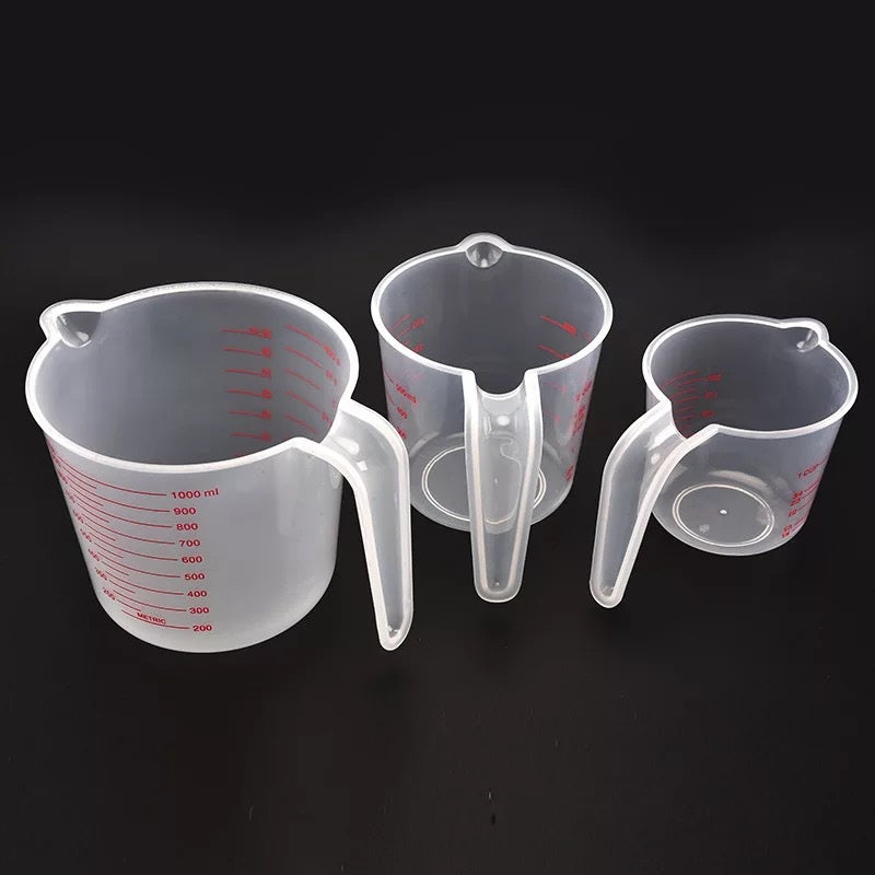Baking Measurement Set - 3 Sizes Liquid Measuring Cups with Clear Scale