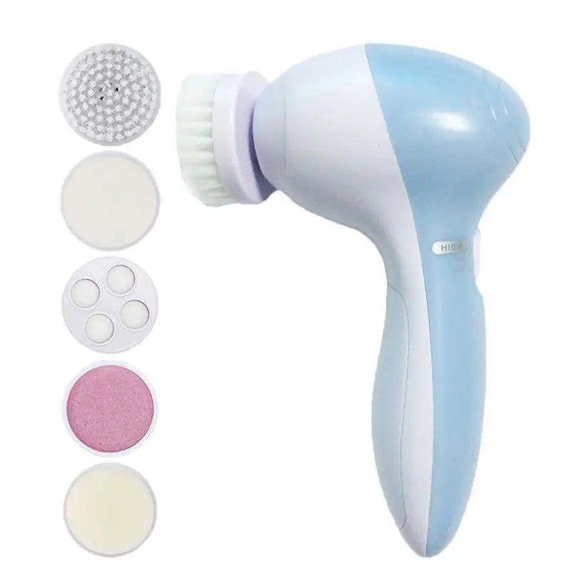 Pro Facial Cleansing System | 5-in-1 Electric Brush for Blackhead Removal & Skin Massage
