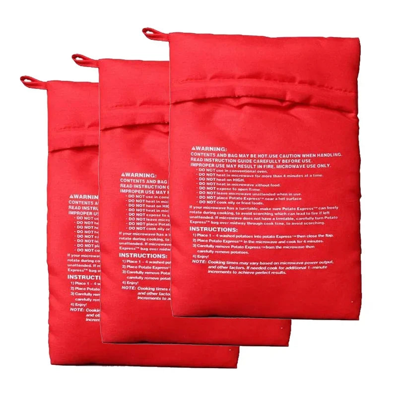 Magic Potato Cooker Bag – Perfect Baked Potatoes in 4 Minutes!