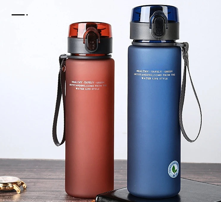 BPA-Free Sports Water Bottle - Leak-Proof, Portable for Hiking & Gym (400ml/560ml)"