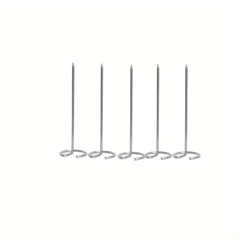 10-Piece 304 Stainless Steel Air Fryer Skewer Set – Universal Baking Needles for Vertical Grill