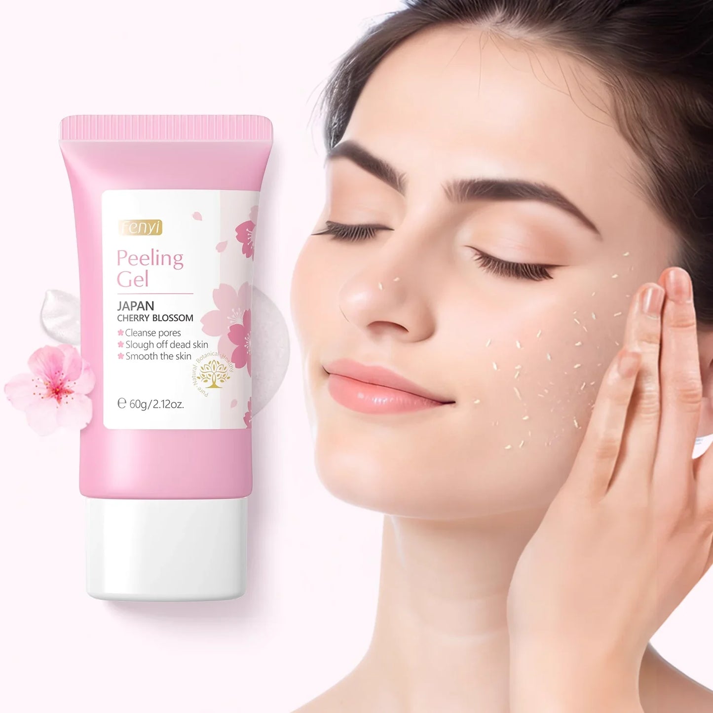 Sakura Blossom Exfoliating Gel – Deep Clean, Brighten & Hydrate Facial Skin Repair