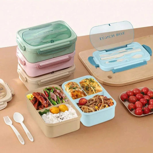 Lunch, Organized: 4-Compartment Bento Box for Adults – Leakproof & Portable Meal Prep Container