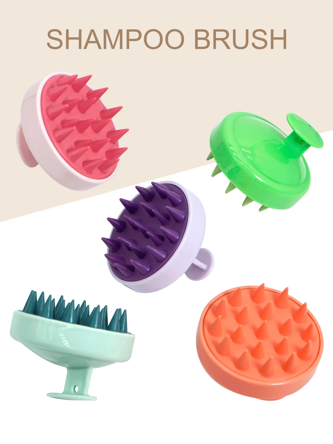 Rechargeable Scalp & Body Massager – Silicone Hair Washing Brush for Deep Cleansing & Relaxation