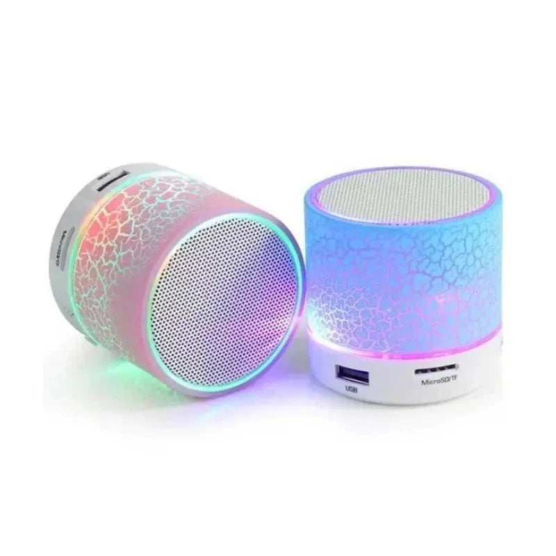 Multifunction Bluetooth Sound Column – A9 Mini Portable Speaker with Crack LED, FM Radio & Subwoofer