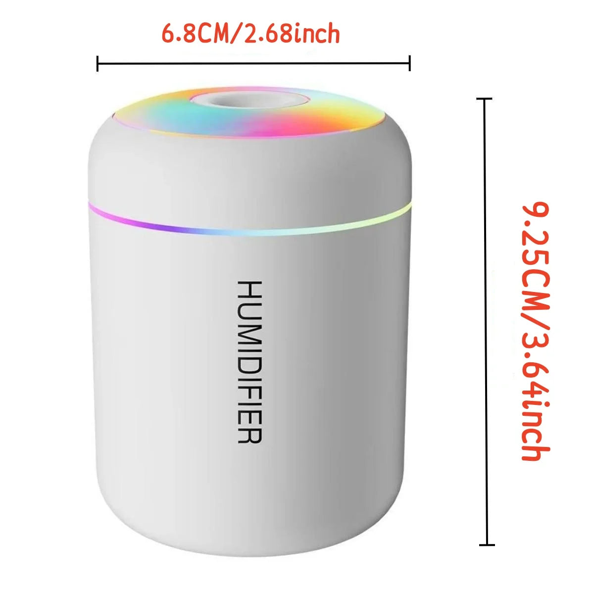 180ML Mini USB Humidifier & Essential Oil Diffuser with Mood Light – Portable Aromatherapy for Car, Home, and Bedroom"