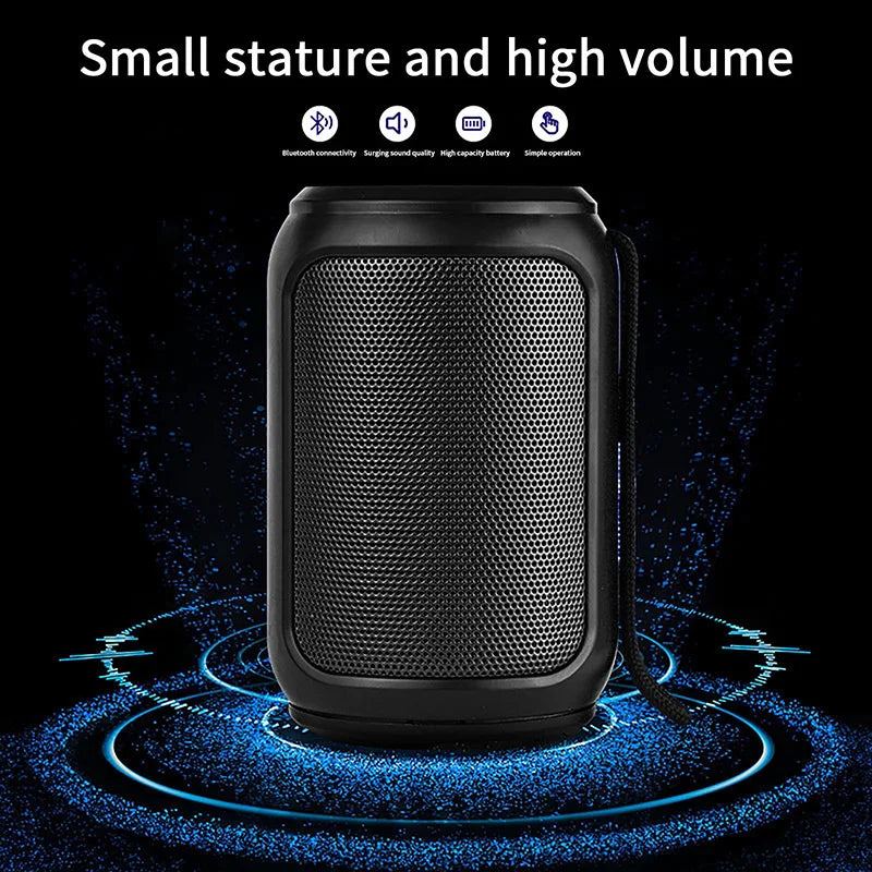 360° Surround Sound Bluetooth Speaker – Portable Bass Booster for Mobile Phone & Home Use
