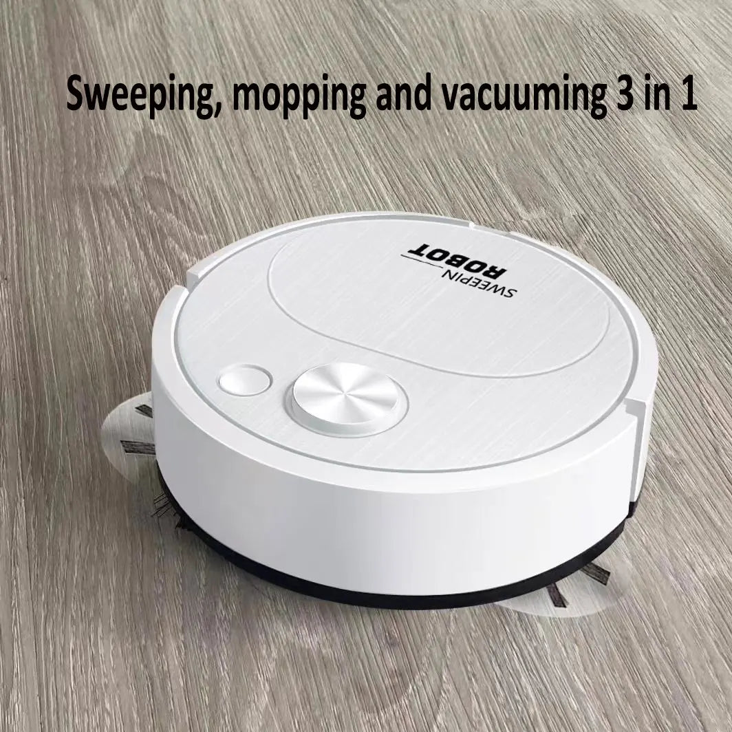 Smart Sweeping Robot 3-in-1 – Wireless USB Vacuum Cleaner & Mopping Assistant, 1500Pa Strong Suction