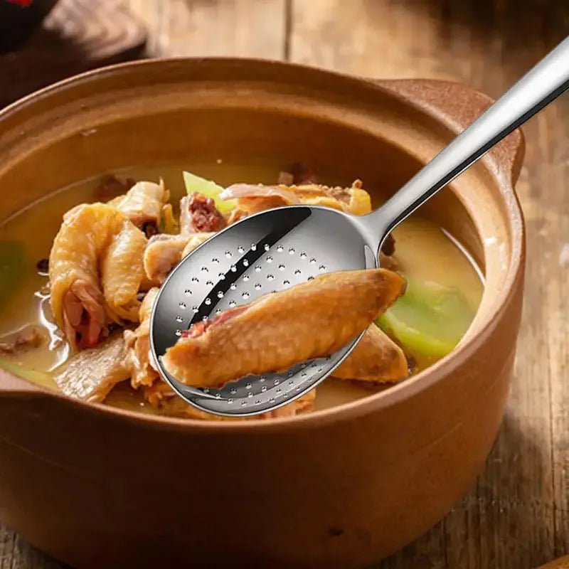 Versatile Stainless Steel Ladle - Heat Safe Handle - Nordshop Hamburg