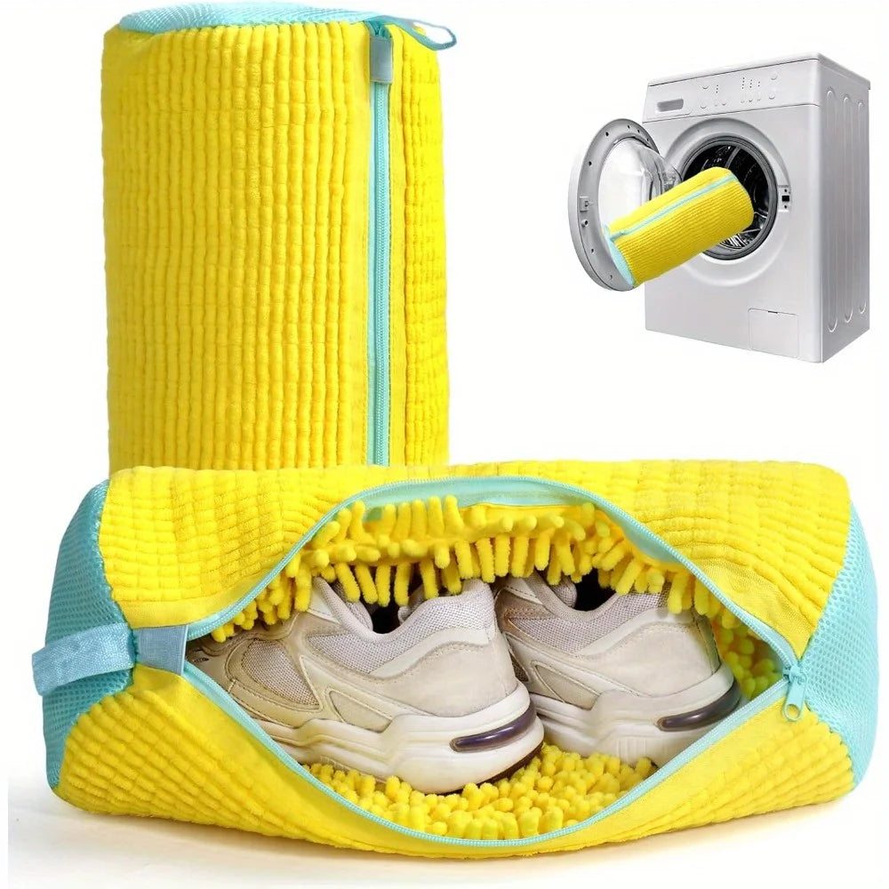 Universal Shoe Laundry Wash Bag – Durable Zipper Pouch for Sneakers, Casual Shoes & Delicate Footwea
