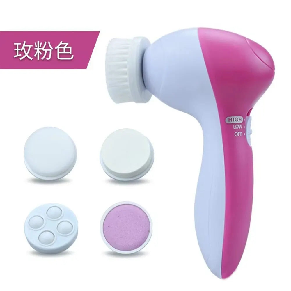 Pro Facial Cleansing System | 5-in-1 Electric Brush for Blackhead Removal & Skin Massage