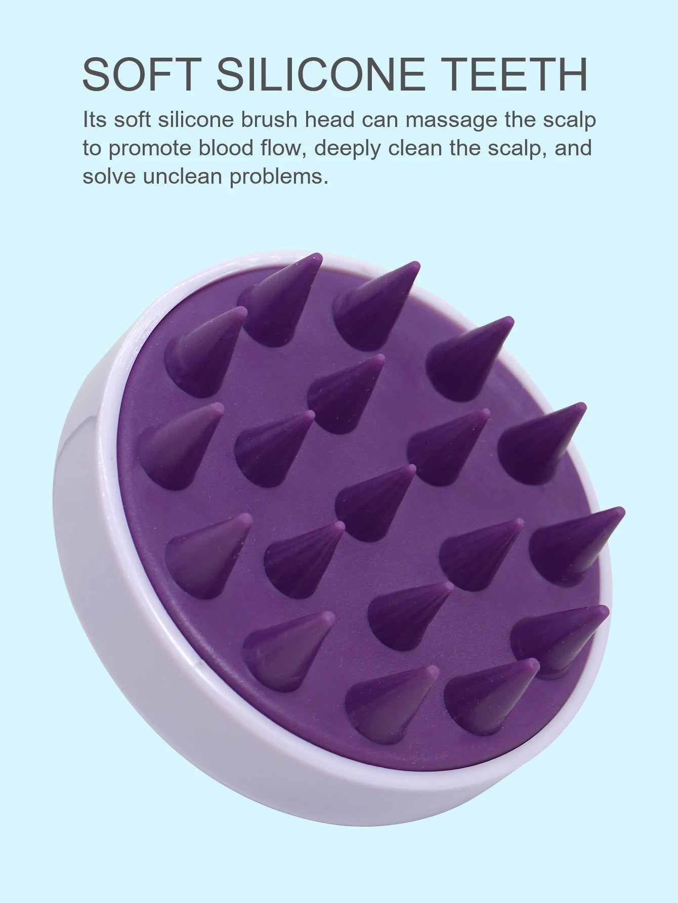 Rechargeable Scalp & Body Massager – Silicone Hair Washing Brush for Deep Cleansing & Relaxation